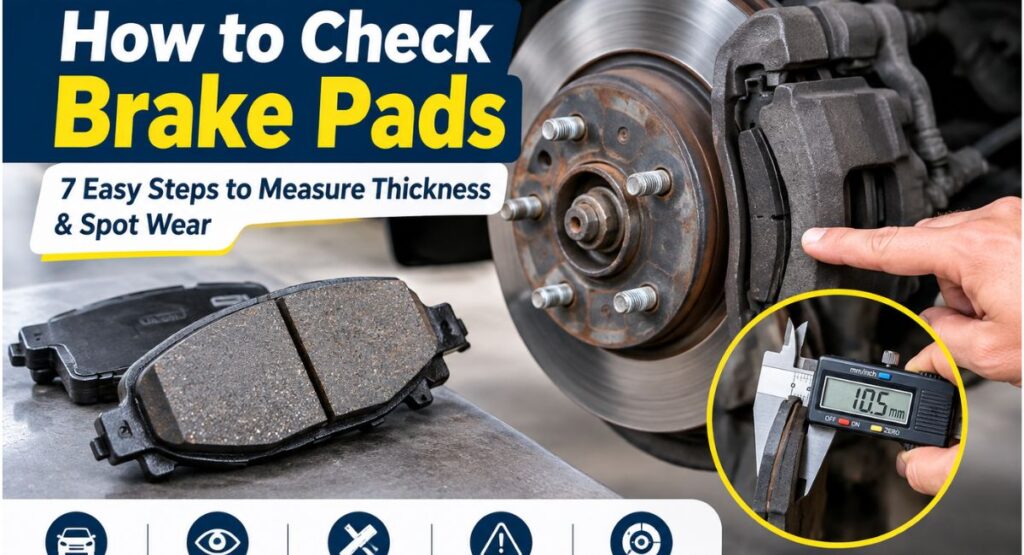 How to Check Brake Pads: 7 Easy Steps to Measure Thickness & Spot Wear