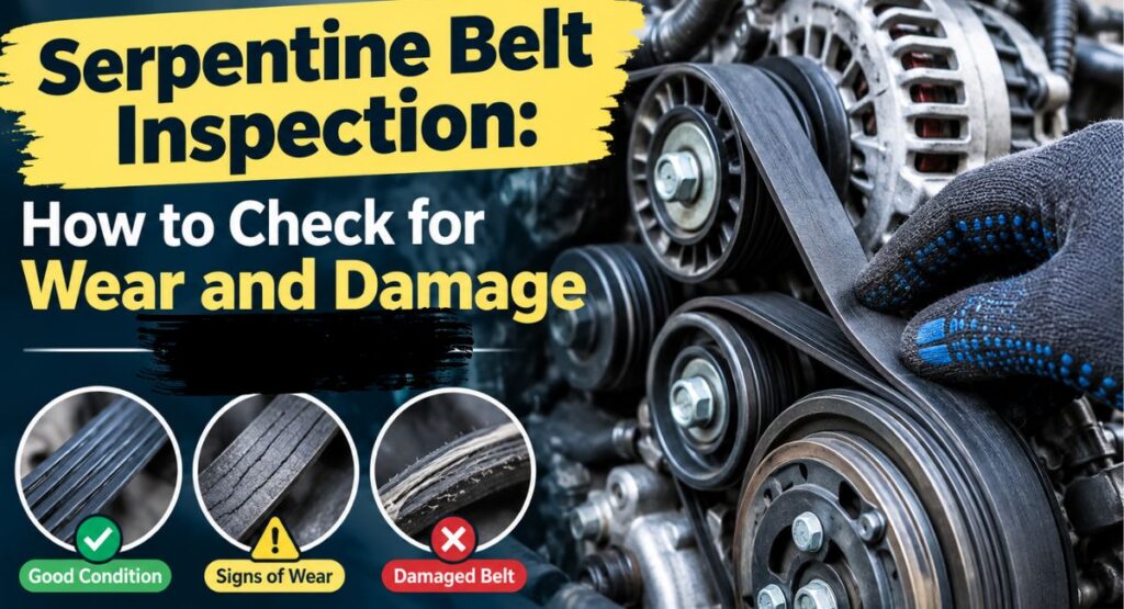 Serpentine Belt Inspection: How to Check Your for Wear and Damage in 2026