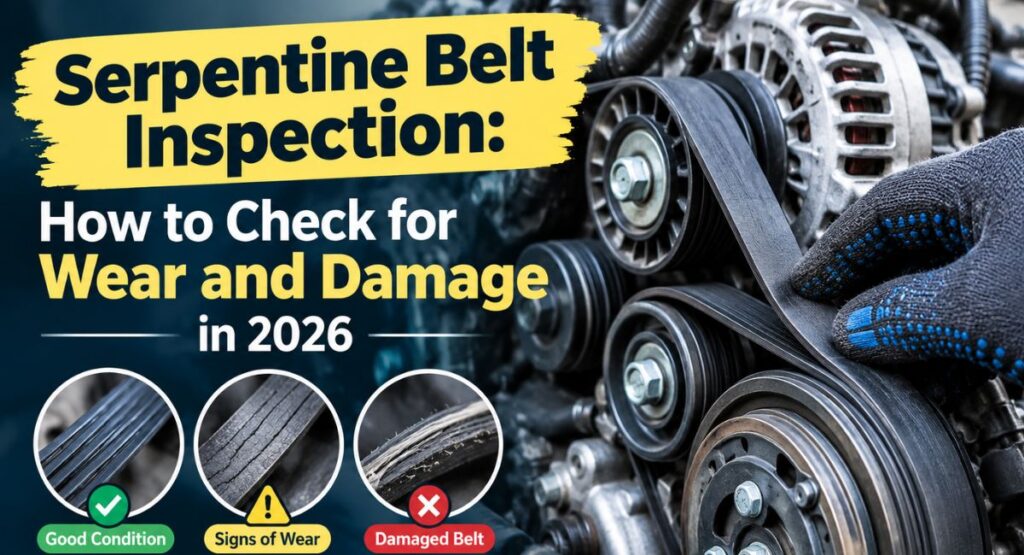 Serpentine Belt Inspection: How to Check Your for Wear and Damage in 2026