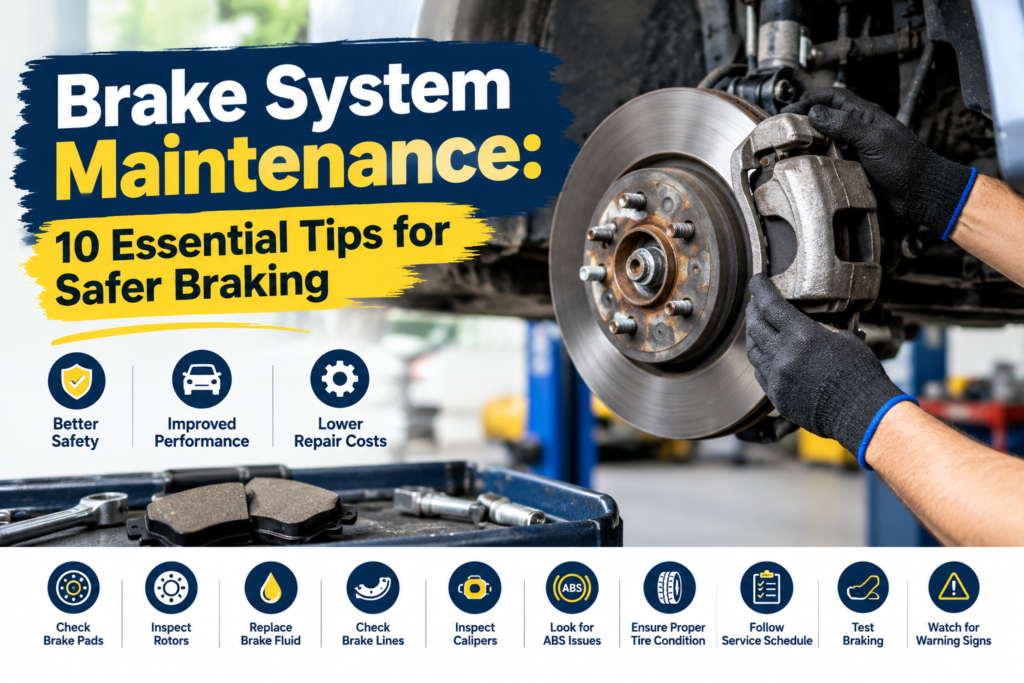 Brake System Maintenance: 10 Essential Tips for Safer Braking